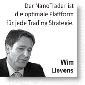 Wim Lievens Tradingplattform NanoTrader.