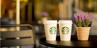 Graphische Darstellung Starbucks Kaffee Becher